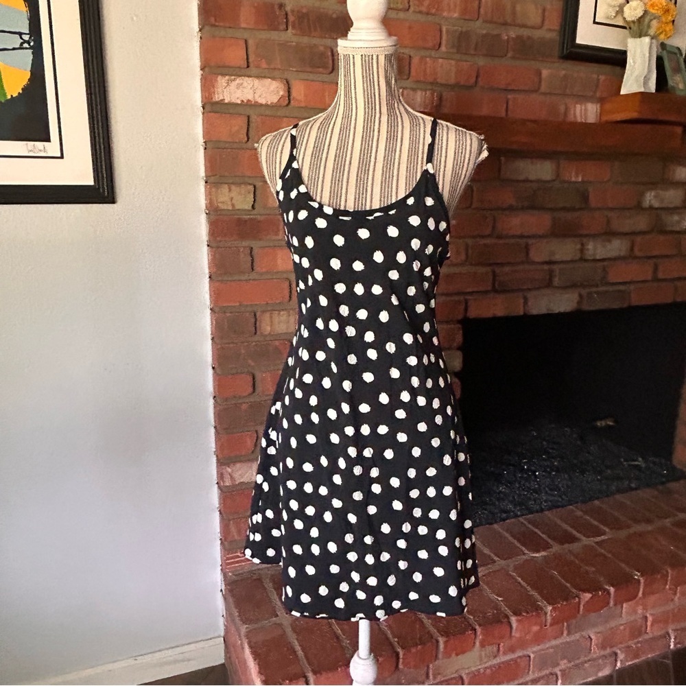 Outdoor Voices The Exercise Dress in Black Polka Dot Sz M - Picture 2 of 8